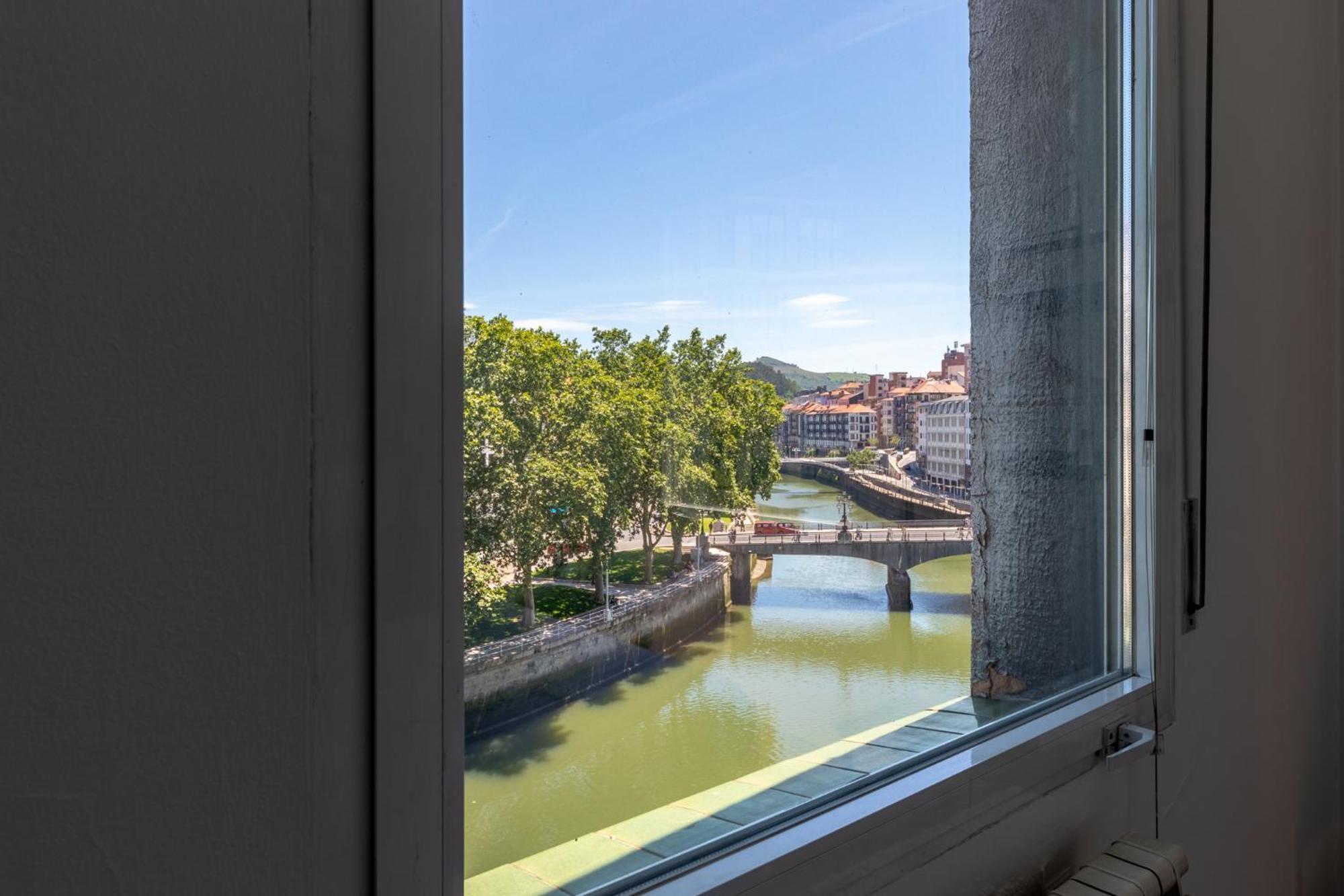 Apartamento Con Vistas A La Ria Bilbau Exterior foto