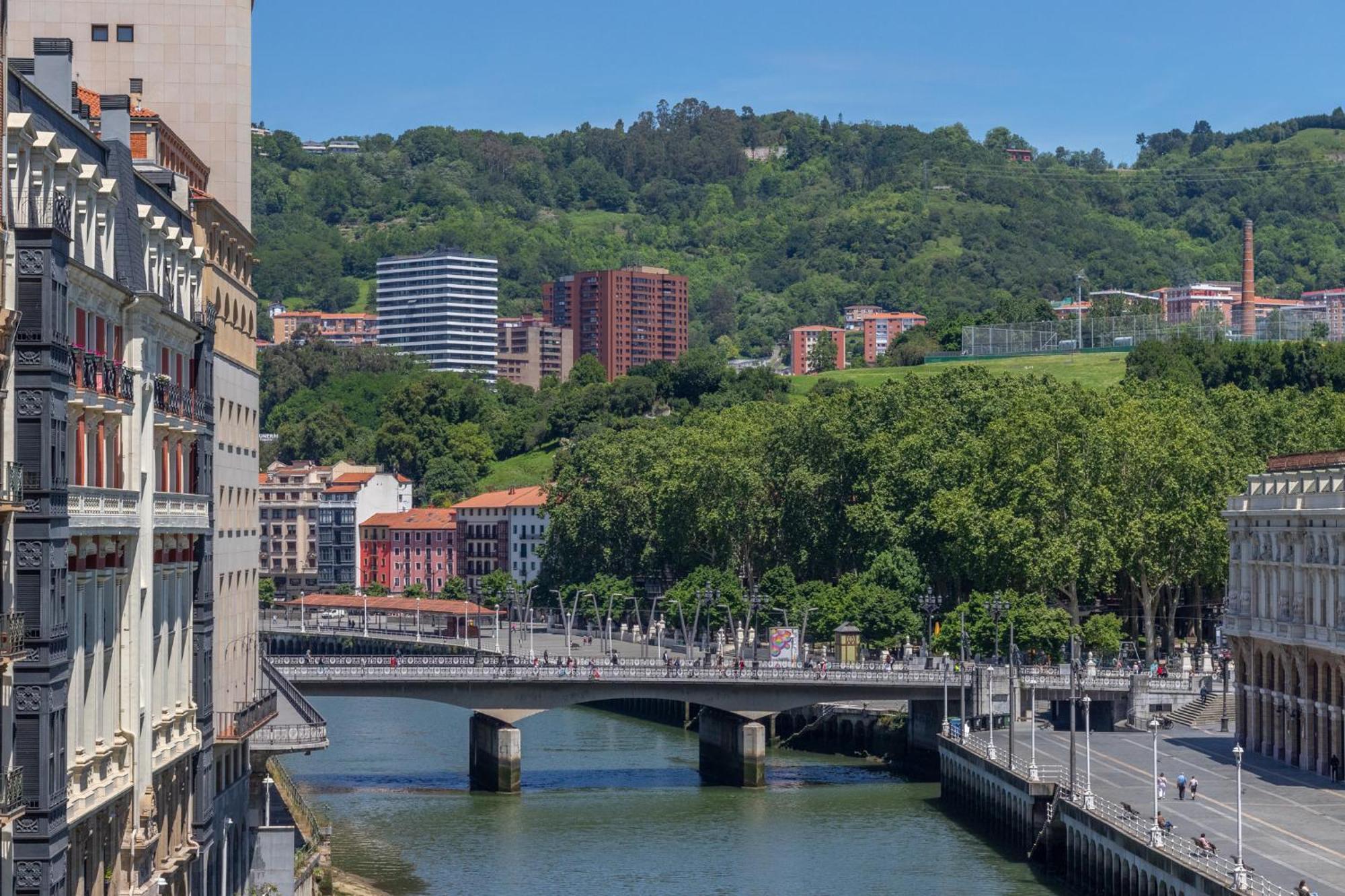 Apartamento Con Vistas A La Ria Bilbau Exterior foto