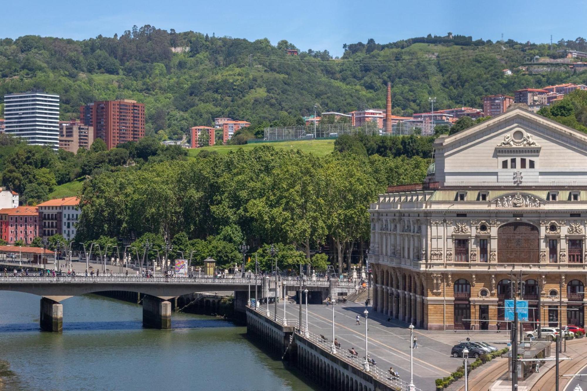 Apartamento Con Vistas A La Ria Bilbau Exterior foto