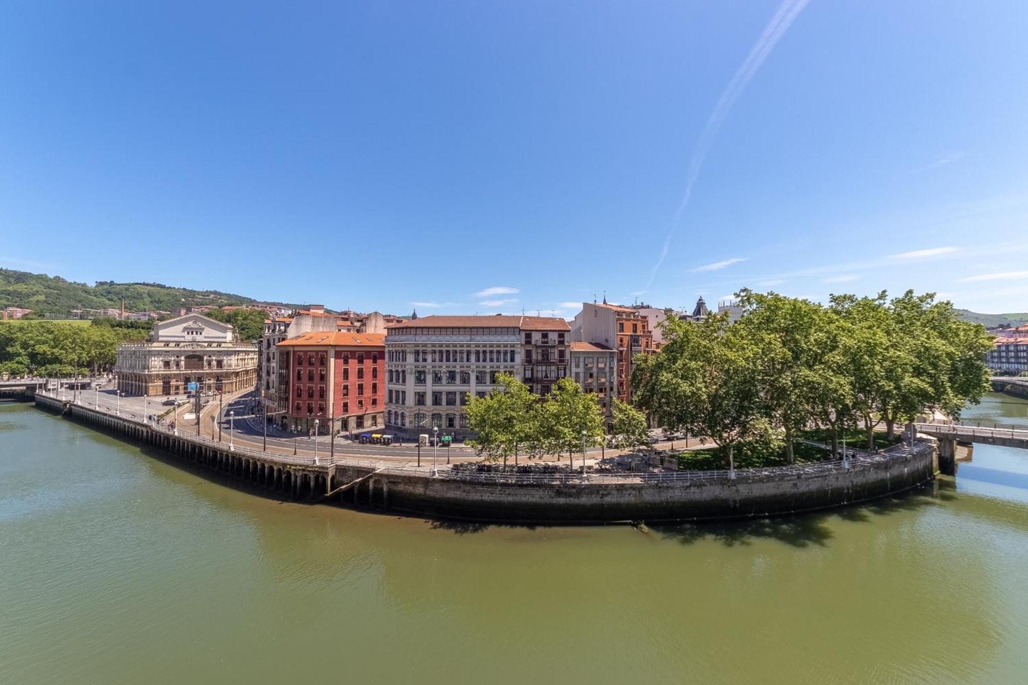 Apartamento Con Vistas A La Ria Bilbau Exterior foto