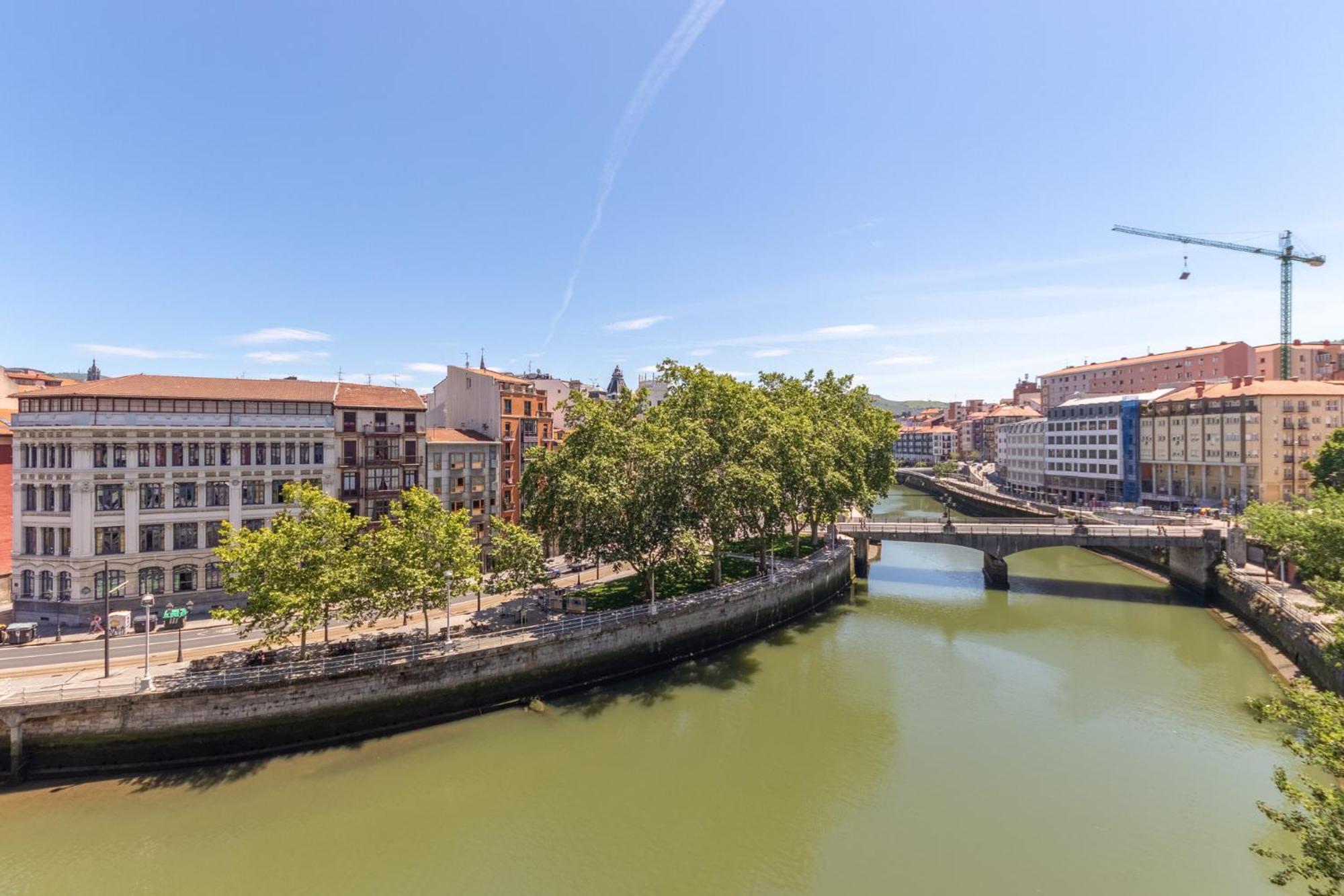 Apartamento Con Vistas A La Ria Bilbau Exterior foto
